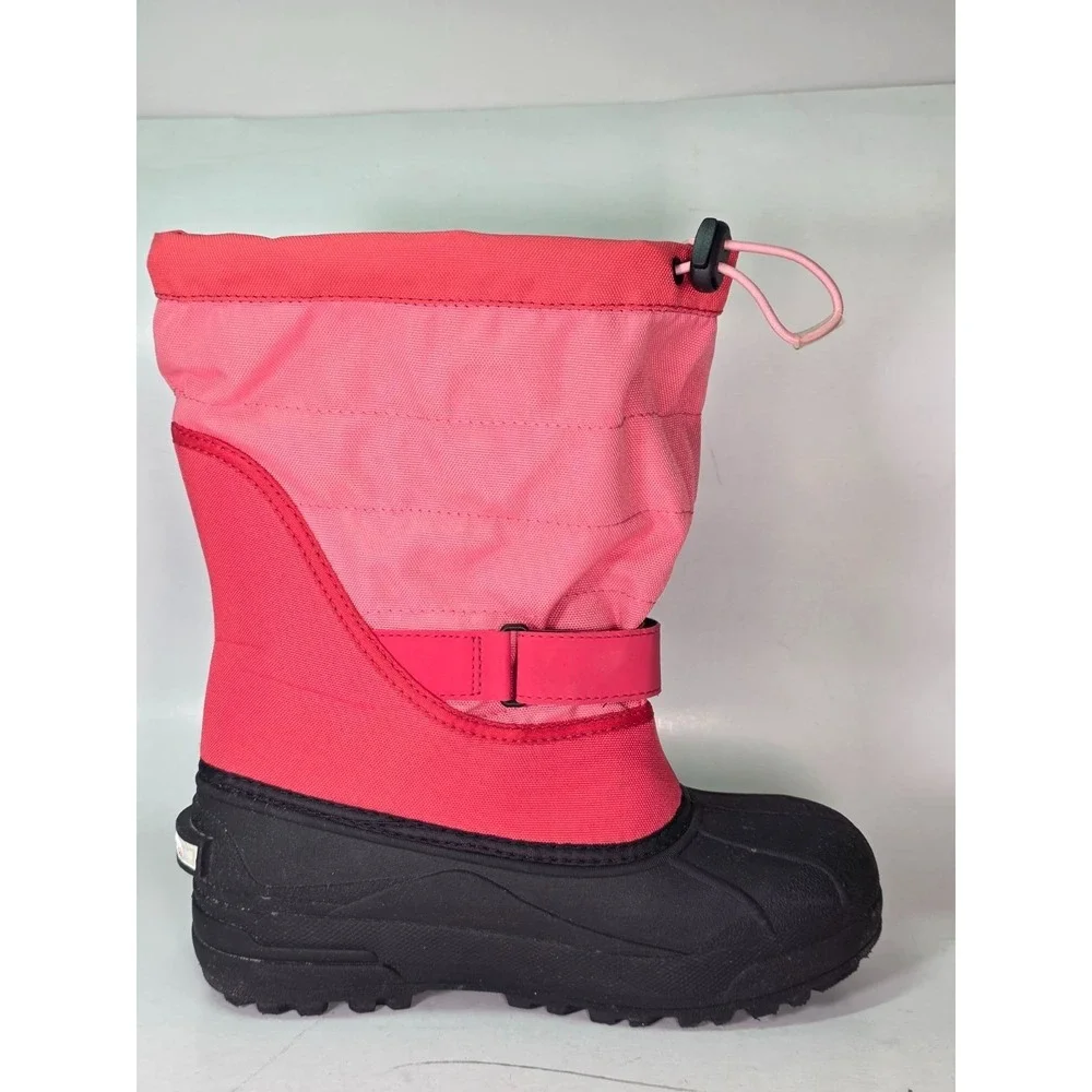 Columbia Powderbug Women's Boots Size 6 EU 38 Pink Black Rain Outdoor Snow Shoes